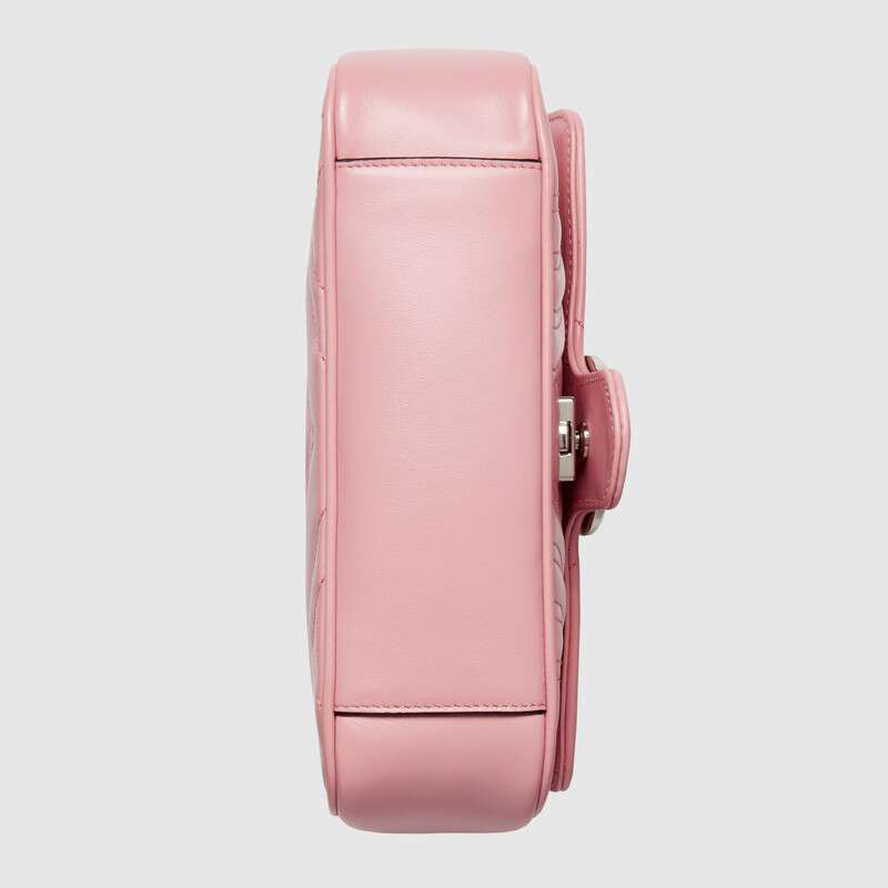 Gucci GG Marmont Matelasse Mini Shoulder Bag 446744 Pink